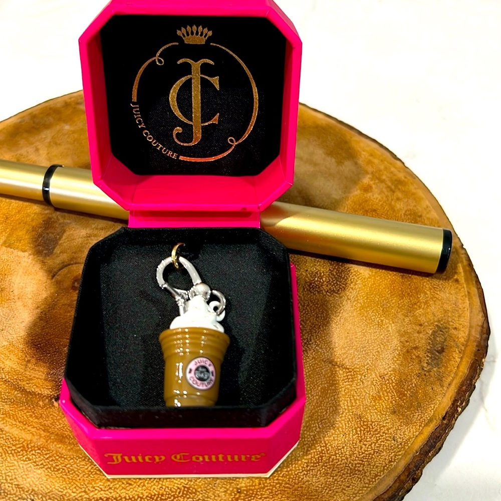 Juicy Couture Frappuccino bracket charm for the Juicy Couture Pave bracelet